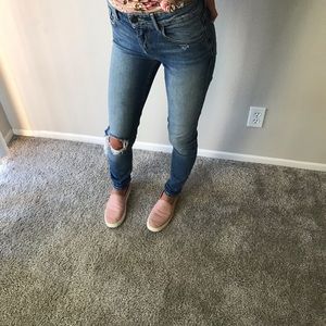 Alice & Olivia distressed jeans